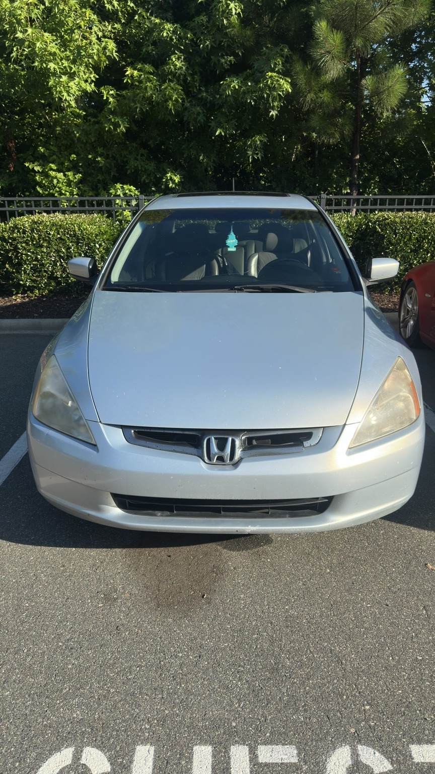 Honda Accord before headlight restoration